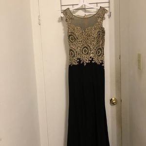 Black and Gold Gown
